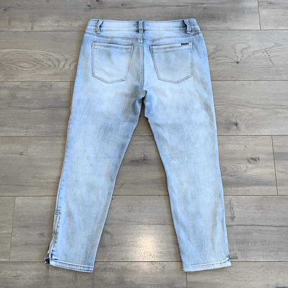 White House Black Market Light Blue Capri Size 6 - Picture 6 of 10